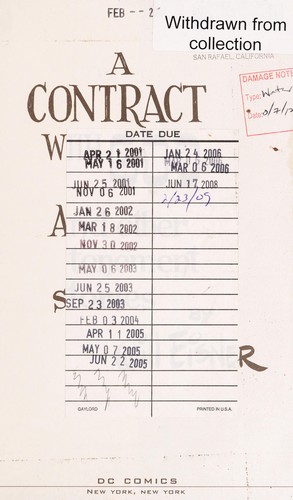 Will Eisner: A contract with God and other tenement stories (1996, DC Comics)