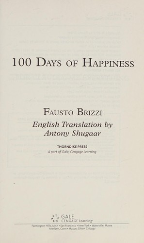 Fausto Brizzi: 100 Days of Happiness (2016, Thorndike Press)