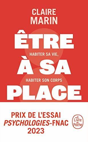 Claire Marin: Être à sa place (French language, 2023, Librairie générale française)