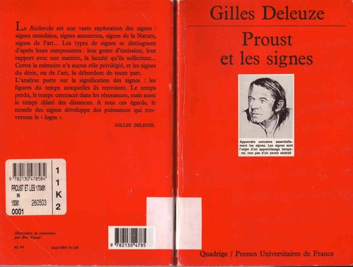 Proust et les signes (French language, 2003, Presses universitaires de France)