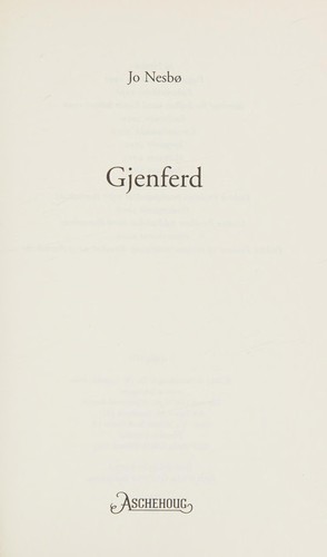 Jo Nesbø: Gjenferd (Norwegian language, 2011, Aschehoug)