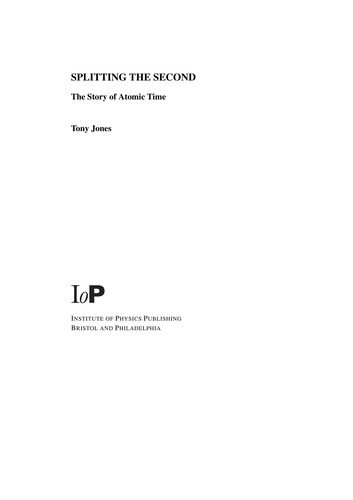 Tony Jones: Splitting the second (2000, Institute of Physics Pub.)
