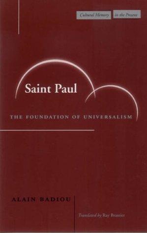 Alain Badiou: Saint Paul (Paperback, 2003, Stanford University Press)