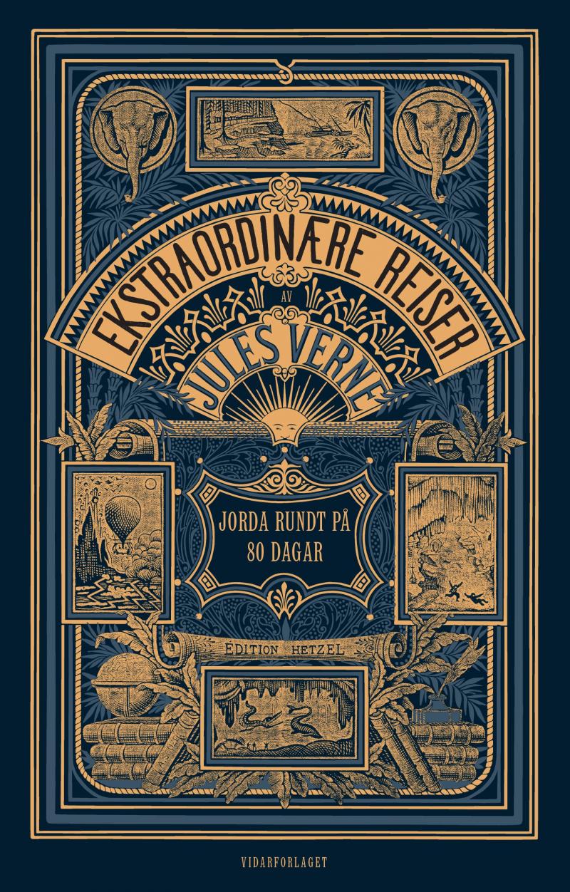 Jules Verne: Jorda rundt på 80 dagar (Hardcover, norsk language, 2024, Vidarforlaget)