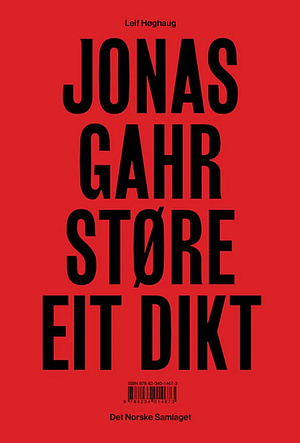 Leif Høghaug: Jonas Gahr Støre. Eit dikt (Hardcover, nynorsk language, 2025, Samlaget)