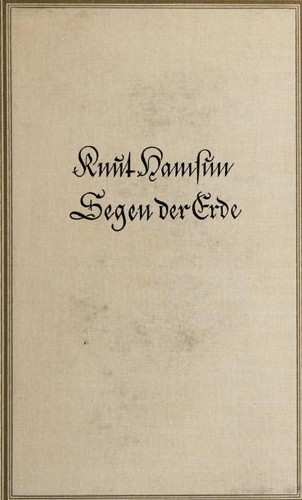 Knut Hamsun: Segen der Erde (German language, 1934, A. Langer)