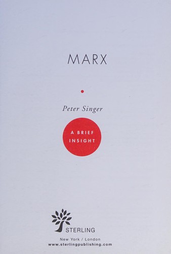 Peter Singer: Marx (2009, Sterling)