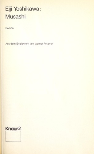 Eiji Yoshikawa: Musashi (German language, 1987, Droemersche Verlagsanstalt Knaur)