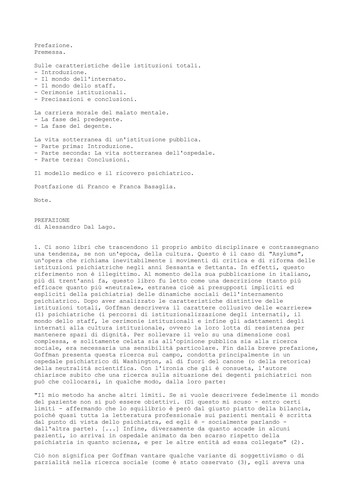 Erving Goffman: Asylums (Italian language, 2010, Einaudi)