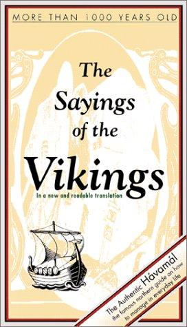 Bjorn Jonasson: The Sayings of the Vikings (Hardcover, Gudrun Publishing)