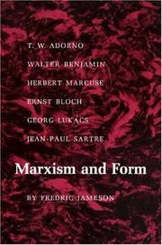 Fredric Jameson: Marxism and form (Paperback, 1974, Princeton University Press)