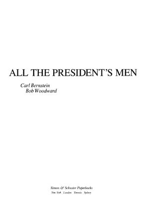 Bob Woodward, Carl Bernstein: All the President's Men (2012)