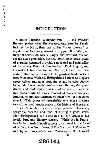 Johann Wolfgang von Goethe: Goethe's Das Märchen (German language, 1904, D. C. Heath & Co.)