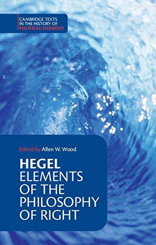 Georg Wilhelm Friedrich Hegel, Georg Wilhelm Friedrich Hegel: Hegel: Elements of the Philosophy of Right (1991, Cambridge University Press)