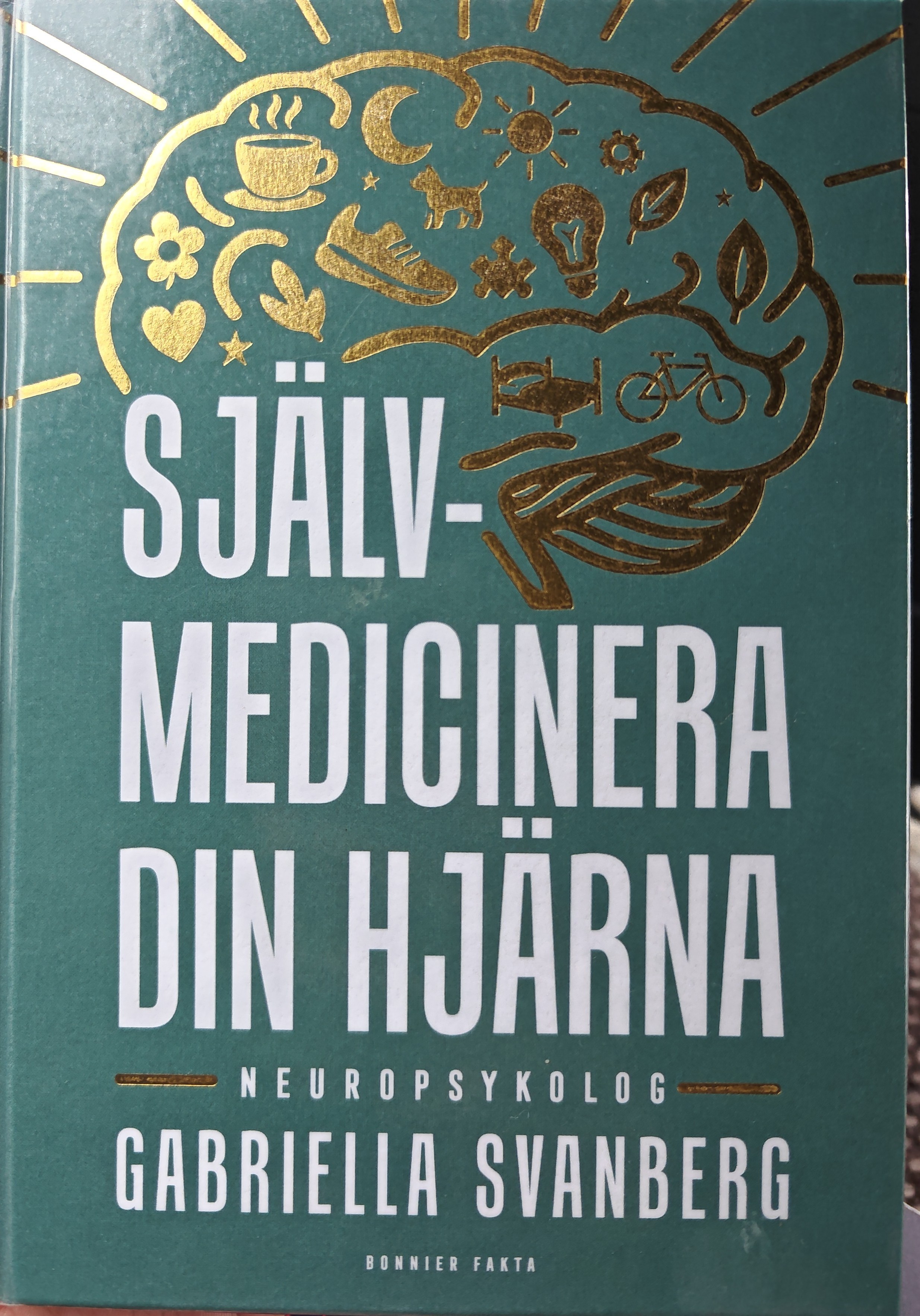 Gabriella Svanberg: Självmedicinera din hjärna (Swedish language, Bonnier Fakta, ScandBook)